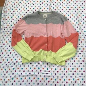 Rainbow cardigan sweater