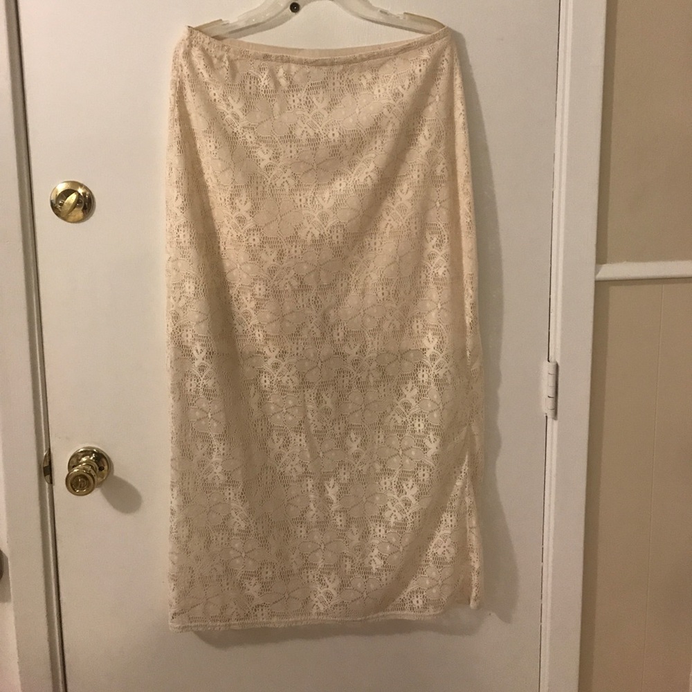 Ivory Lace Skirt