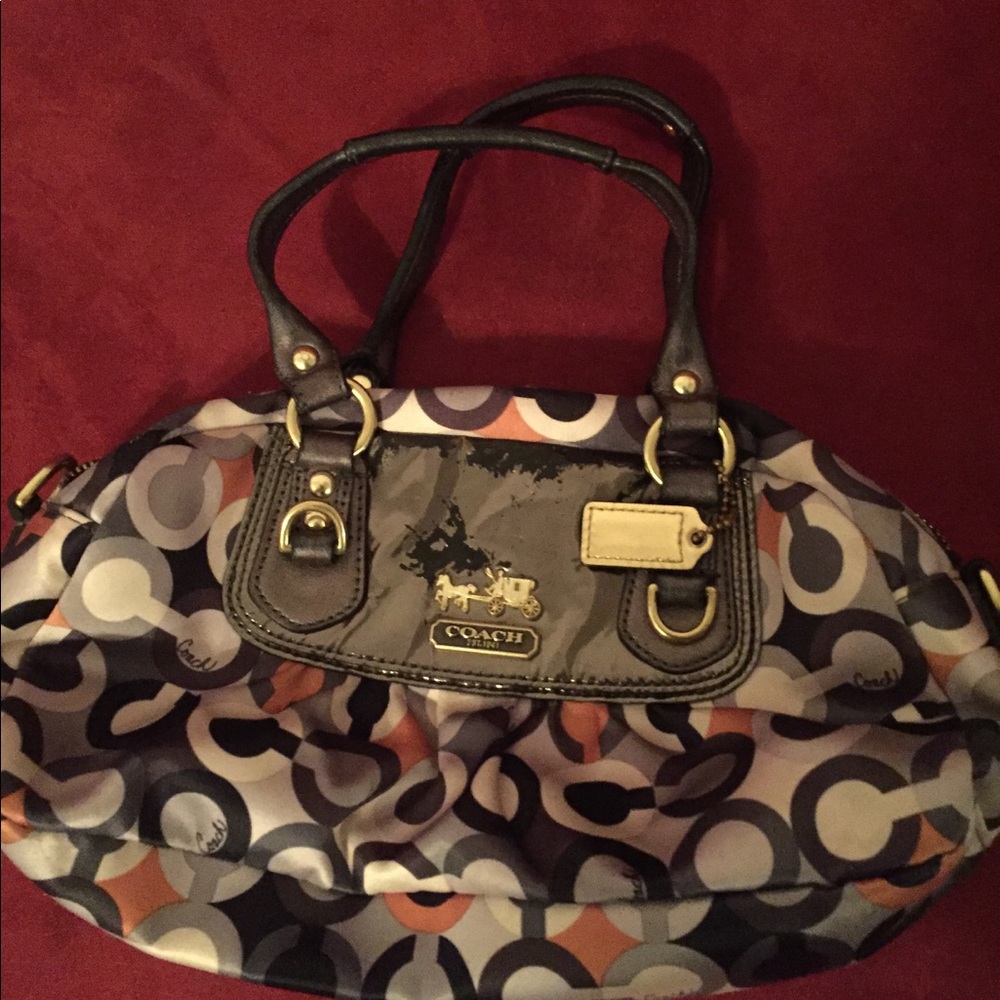 Multi colored coach purse!