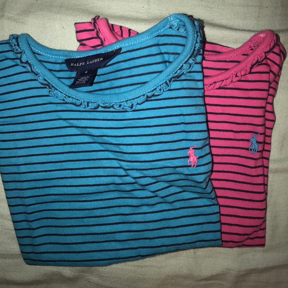 Girls Ralph Lauren Striped tshirt bundle
