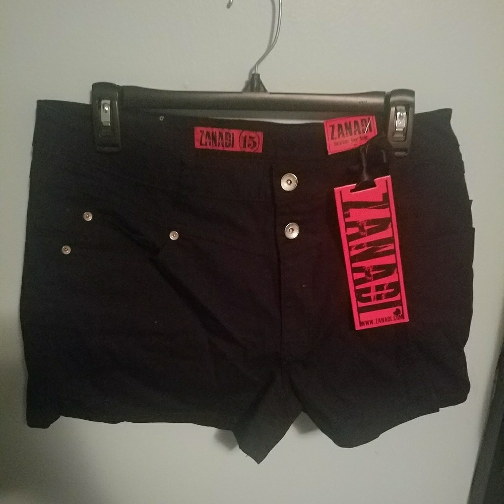 Black Jean Shorts