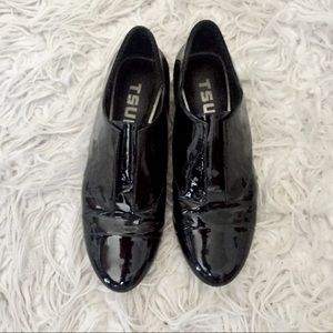 Patent Leather Slip On Flats