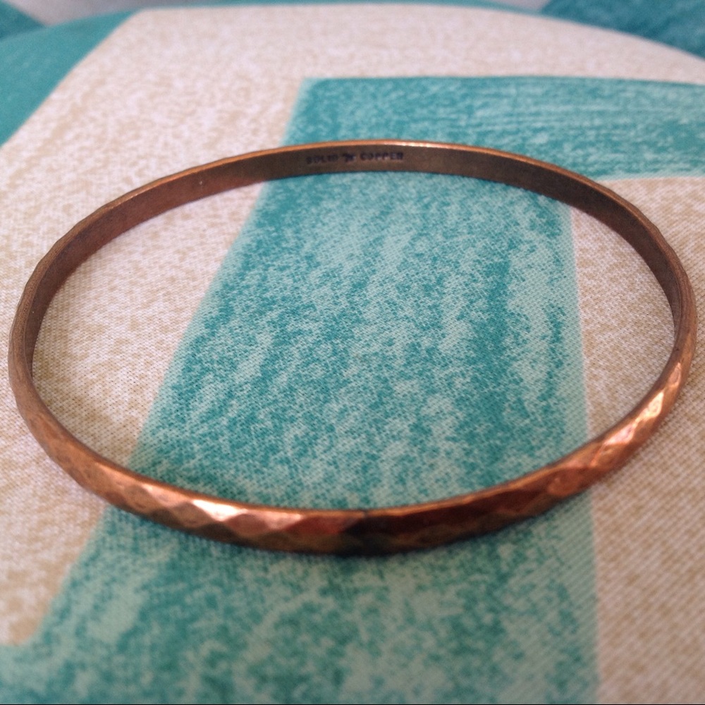 Vintage pure Copper bangle bracelet