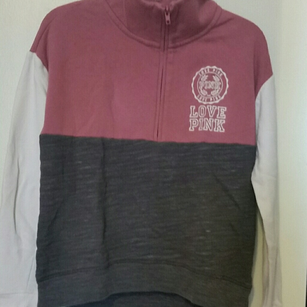 PINK vs quarter zip sweatshirt/hoodie