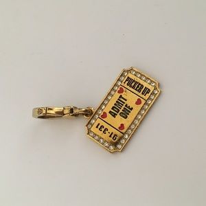 Juicy Couture Kissing Booth Ticket Charm