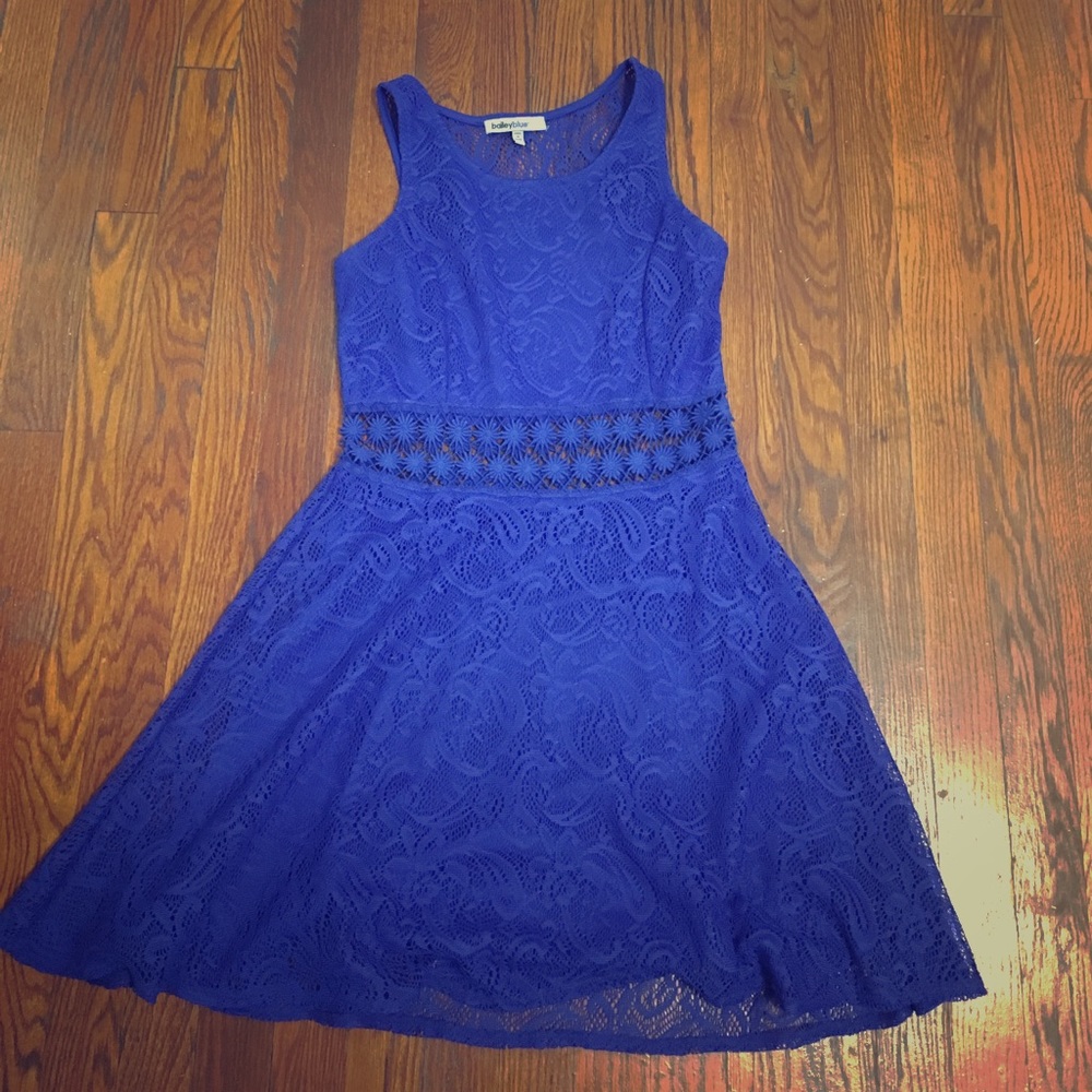 Royal Blue Lace Dress