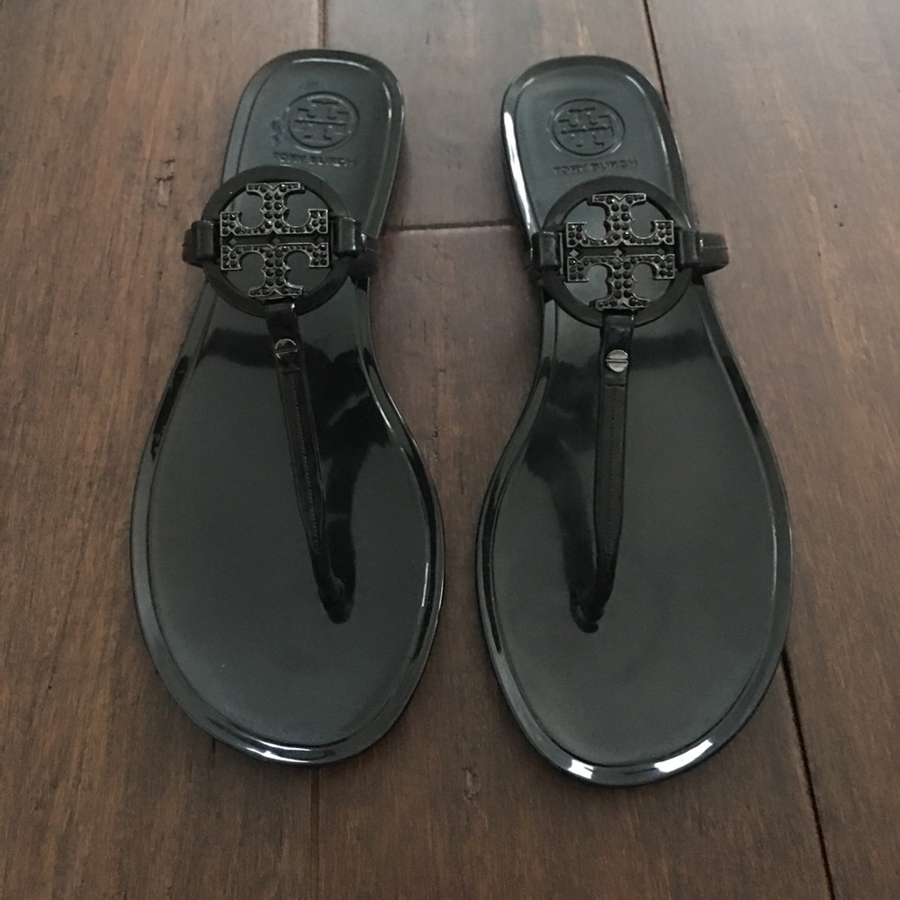 Tory Burch Mini Miller Sandals with Crystals size7