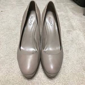 Beige Aldo Pumps