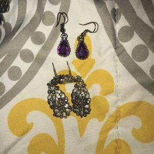 Two pairs of earrings