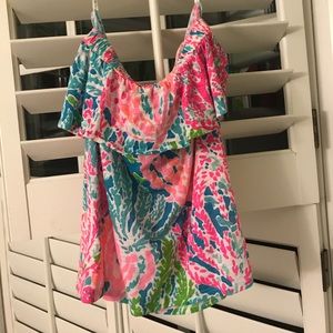 Strapless Lilly Pulitzer top