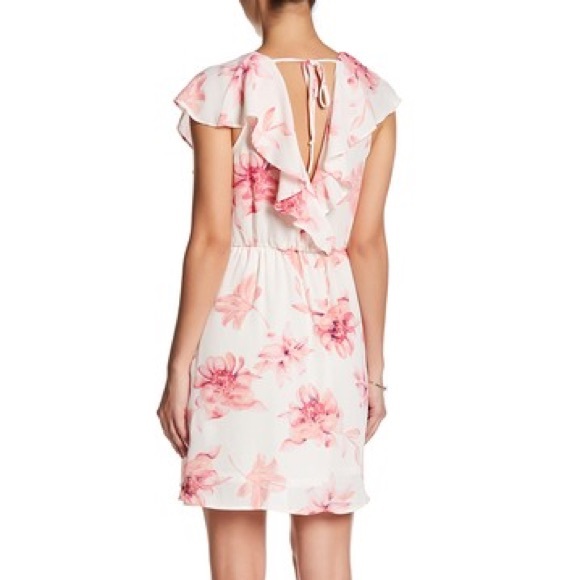 Pink and cream lush floral dress - Picture 2 of 8