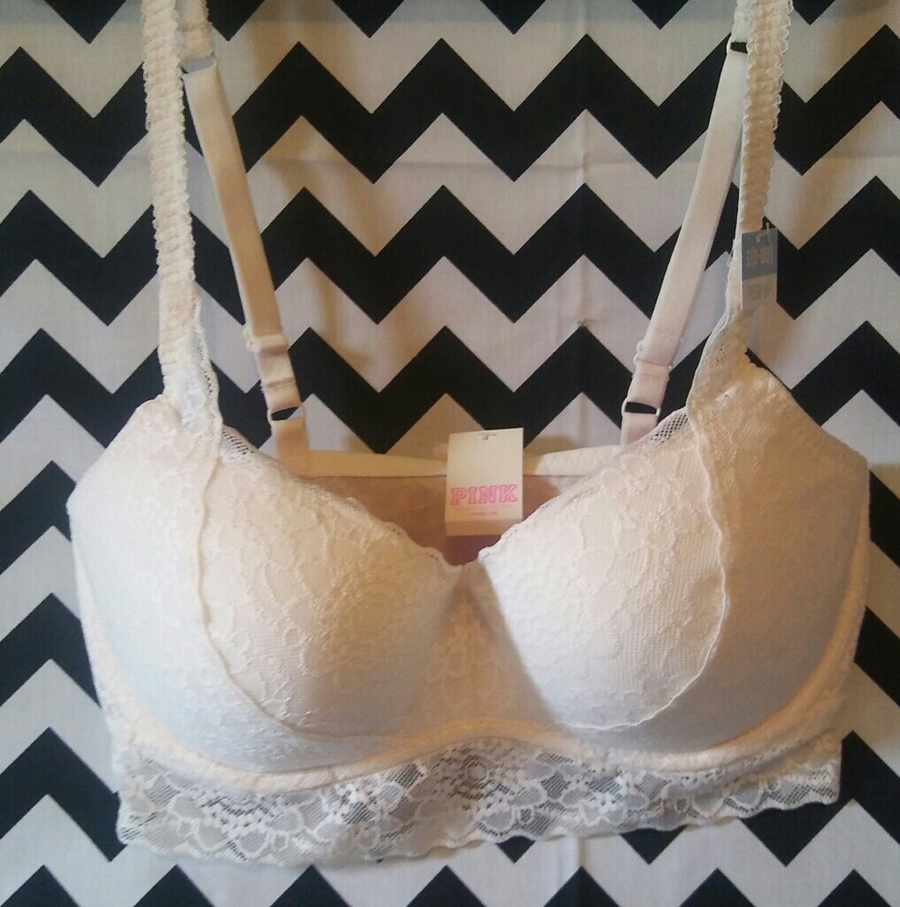 NWT Victoria's Secret Pink Lace Bralette S(D-DD)