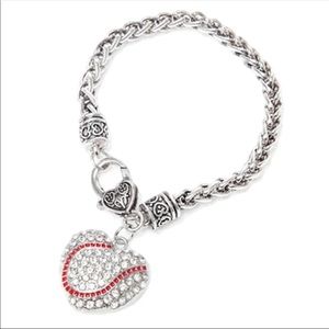 NWT softball charm bracelet