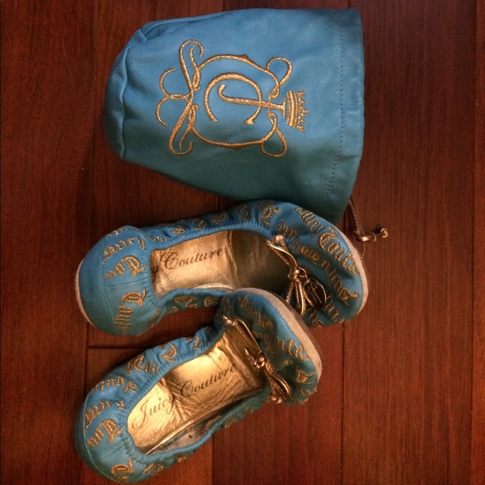 Baby Blue Juicy Couture Ballet Flats