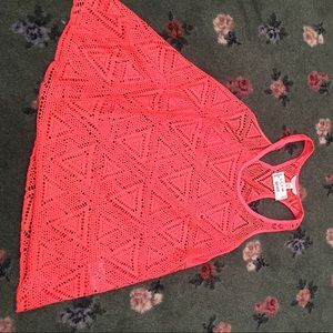 Hot pink racerback tank