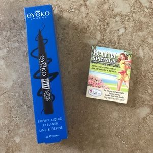 Eyeko liquid eyeliner with a free The Balm blush