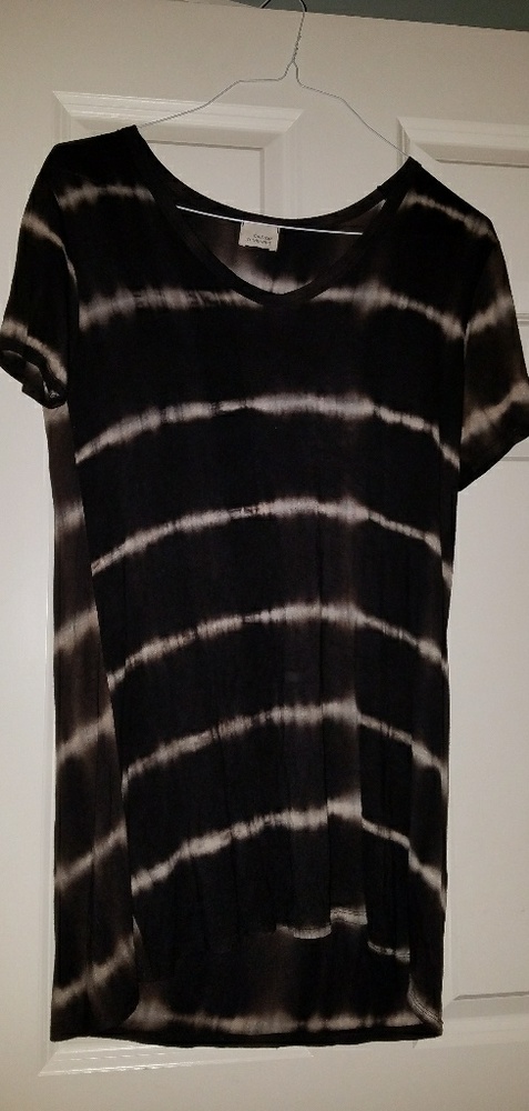 Ombre Tie Dye T Shirt Dress