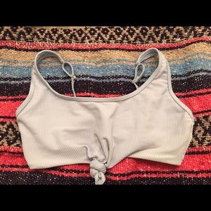 Frankie's Bikinis Greer Top in Cloud size large