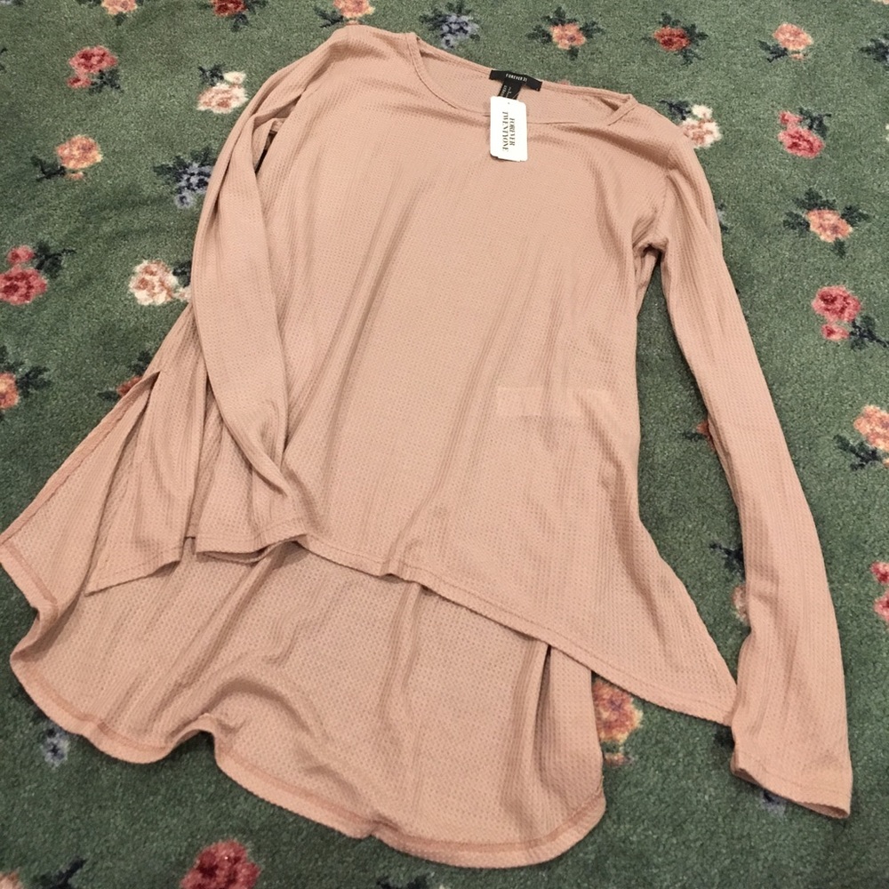 Long sleeve waffle brand new top