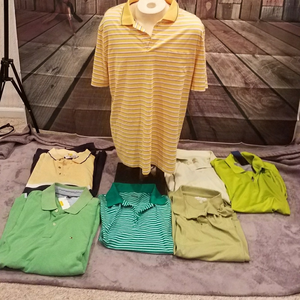 Men's XL Name Brand Polo Shirts