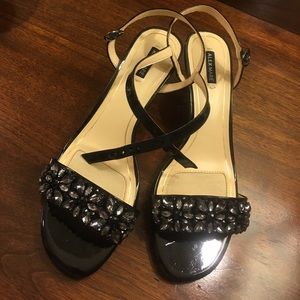 Alex Marie Black Strappy Heel 8