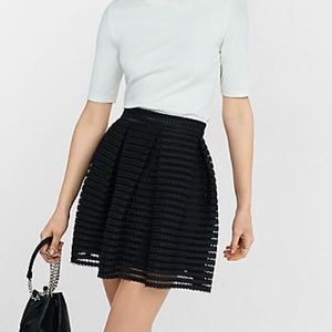Express puffy A Line black skirt