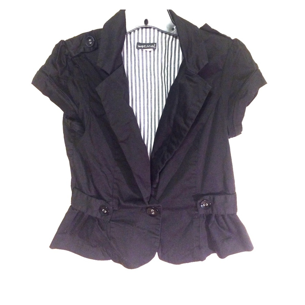 Black Wet Seal short sleeved jacket