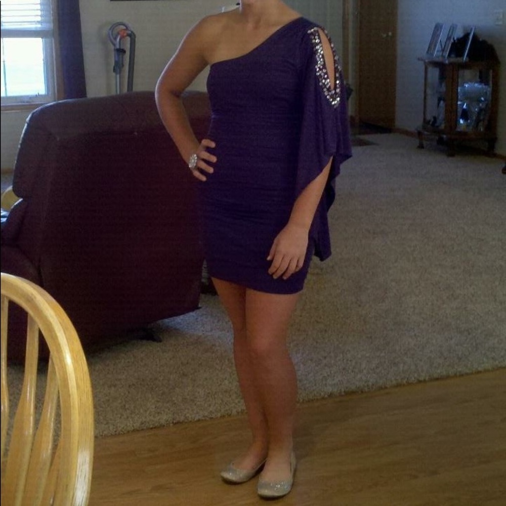 Purple homecoming dress