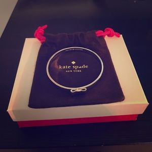 {BRAND NEW} kate spade silver bow bangle