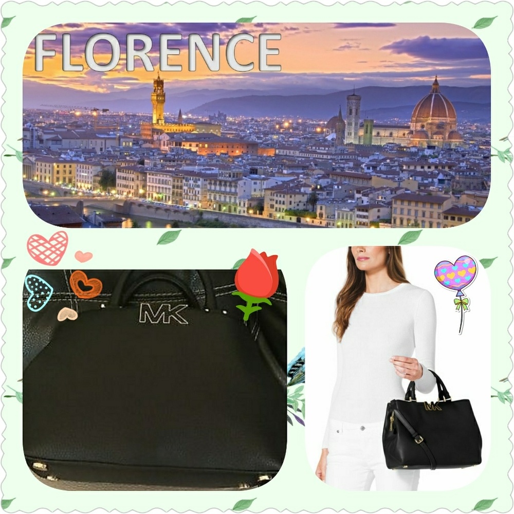 Michael Michael Kors "Florence" Satchel/Crossbody