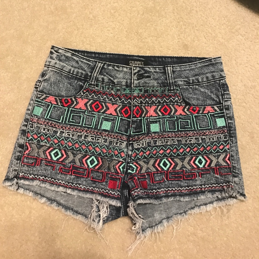 Apricot Lane high waisted jean shorts