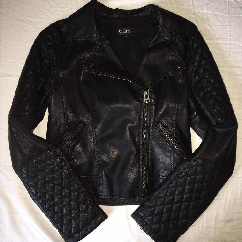 Topshop leather jacket