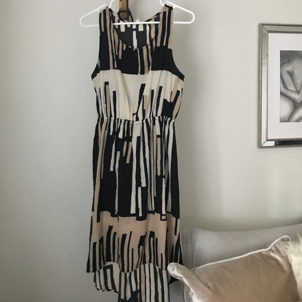 High low abstract dress size 10