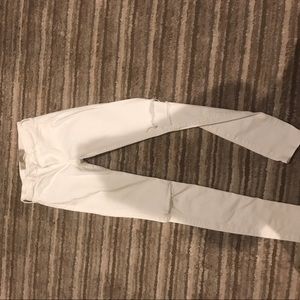 White hollister skinny jeans