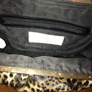 Big Buddha Satchel Bag with leopard print