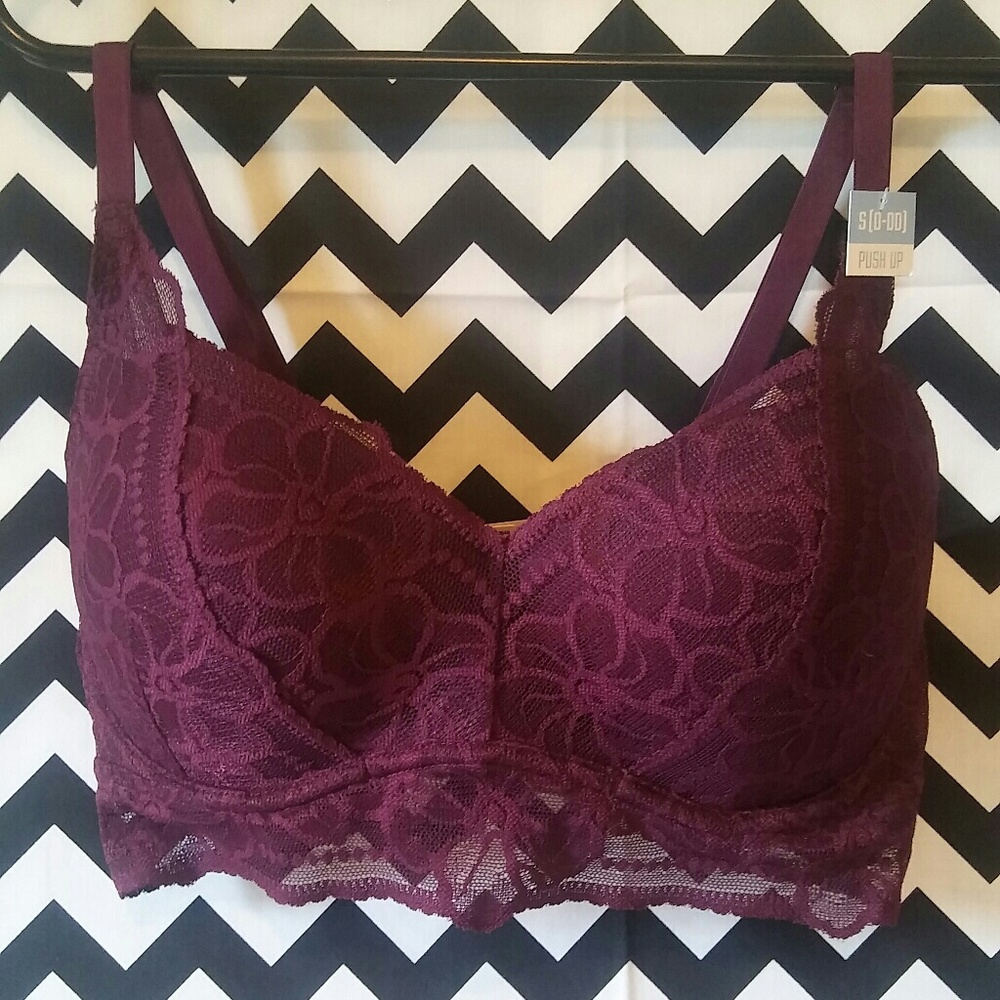 NWT Victoria's Secret Pink Lace Bralette S(D-DD)