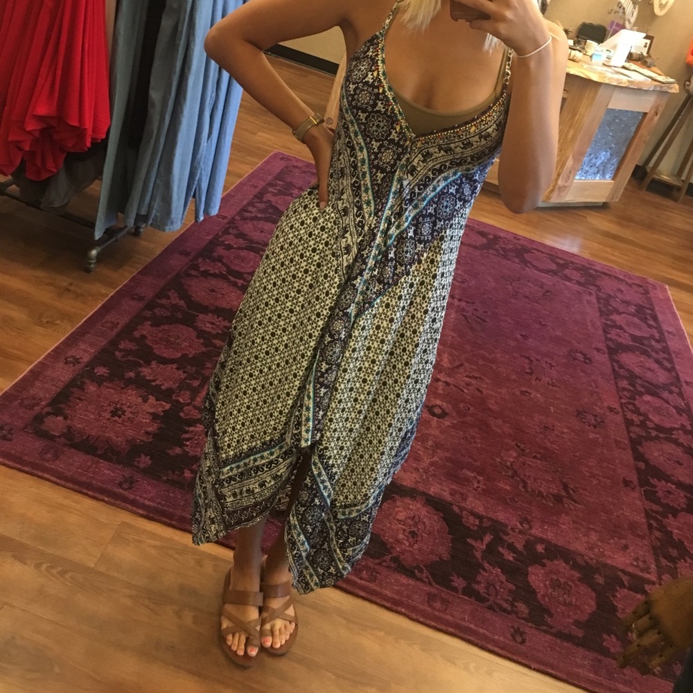 Printed handkerchief dress