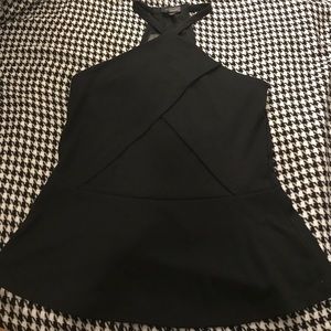 NWT! Black sleeveless peplum top THE LIMITED
