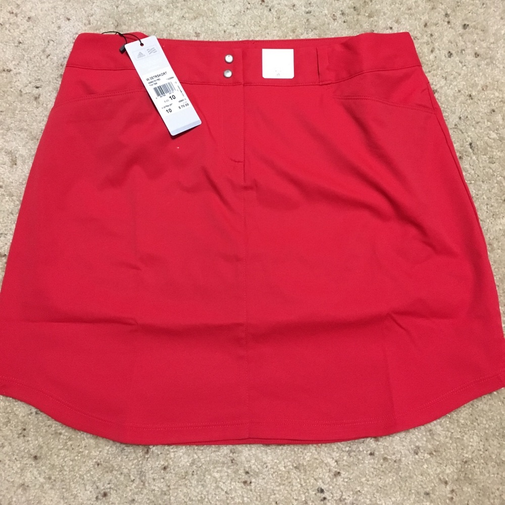 NWT Adidas golf skort size 10