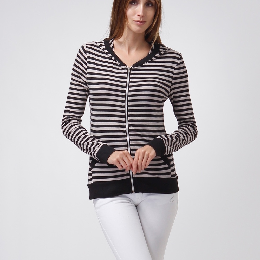HOODIE LONG SLEEVE ZIP FRONT JACKET