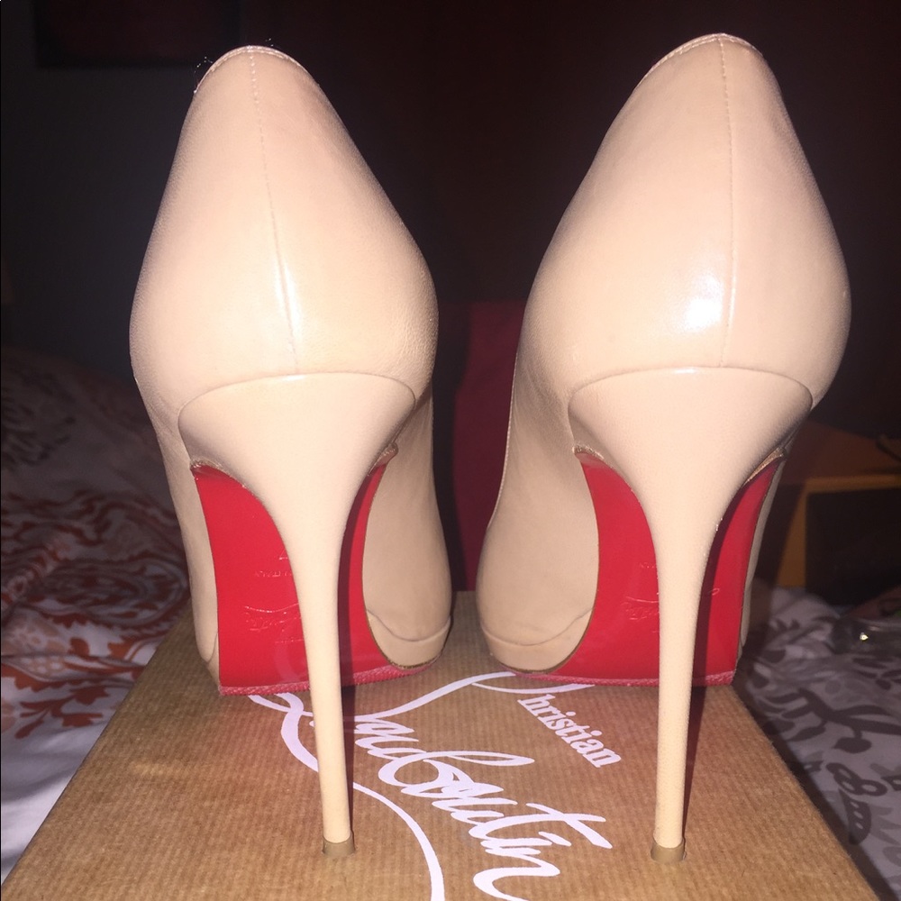 Christian Louboutin Nude Filo 120 Kid Pump