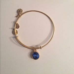 Alex and Ani Blue Stone bracelet! Gold