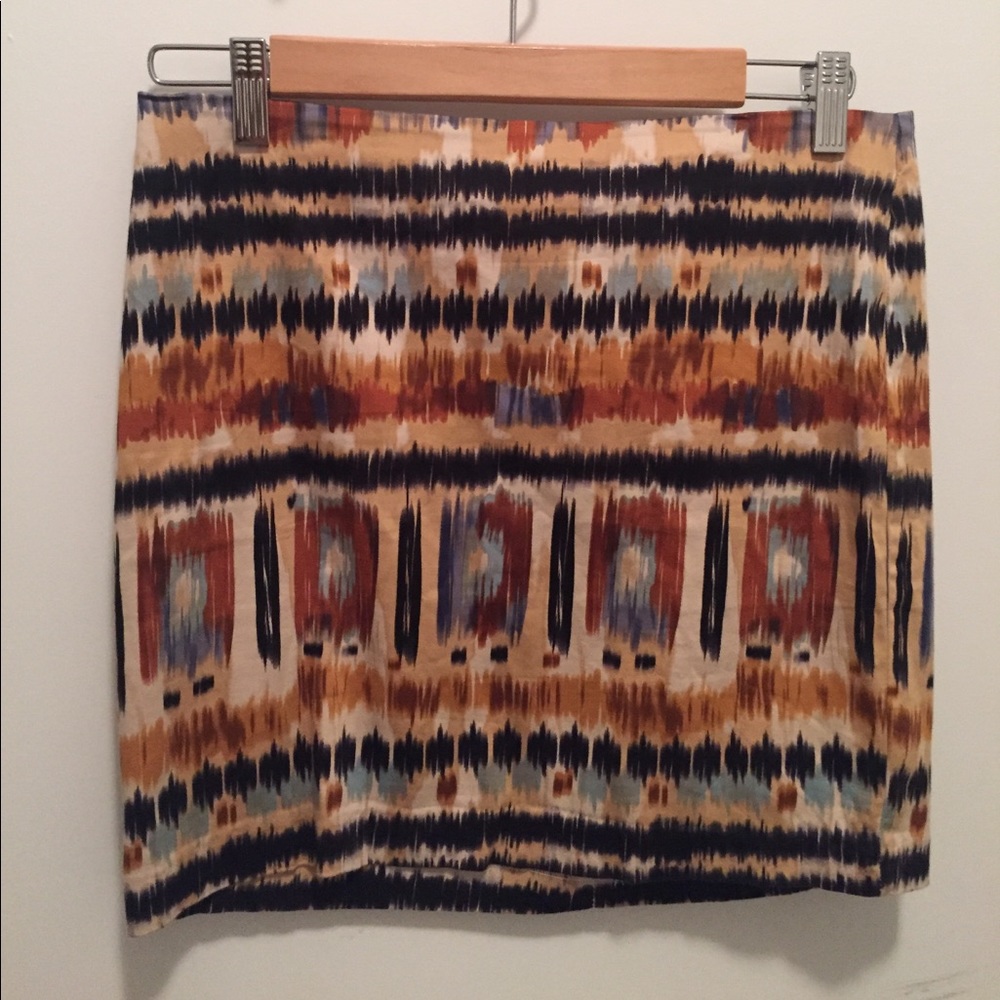 Multicolored bandage mini skirt