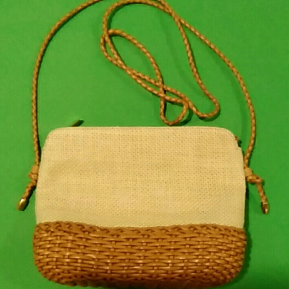 Gem Brand Canvas and Leather  Purse