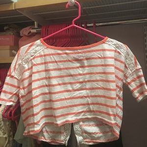 Girls Orange Crop Top