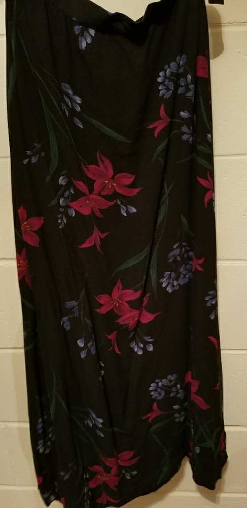 Jones New York Long sz 8 Rayon 2 layer Sheer Skirt
