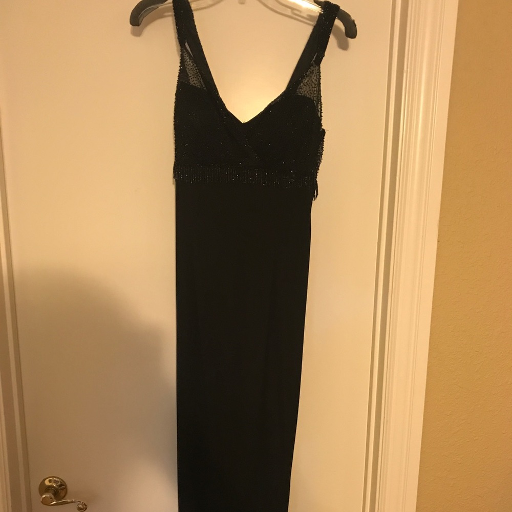 Sequin black formal dress