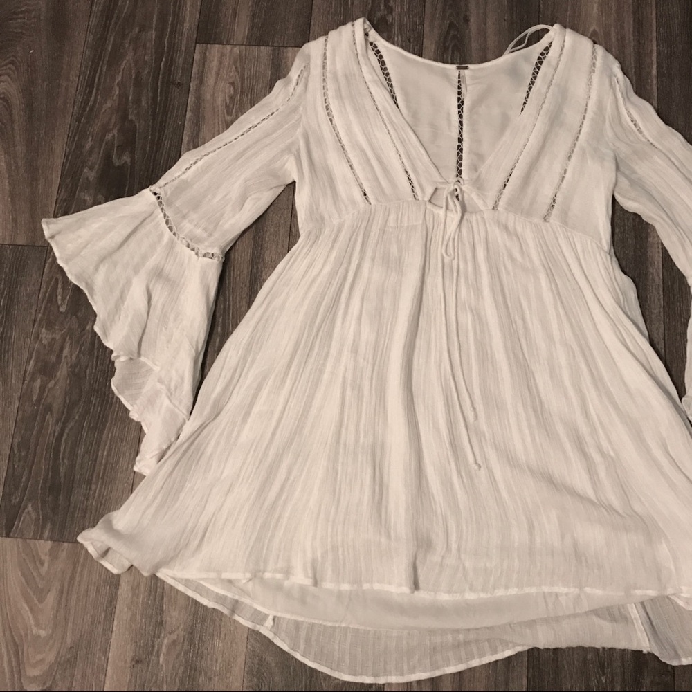 Free People White Festival Dress (L)