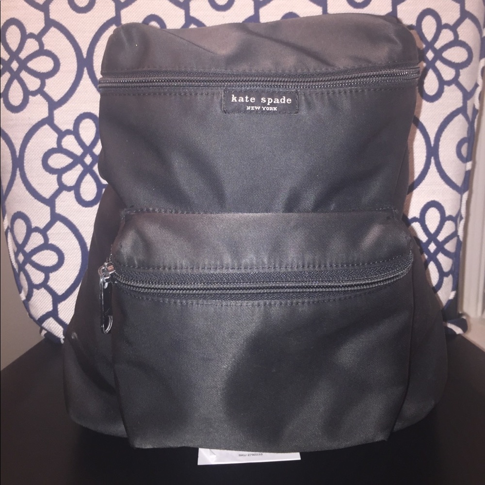 Black nylon KATE SPADE backpack.