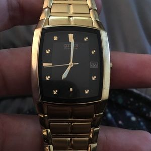 Gold citizen watch